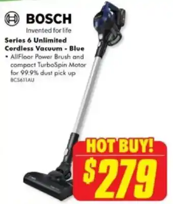 The Good Guys Series 6 Unlimited Cordless Vacuum - Blue offer