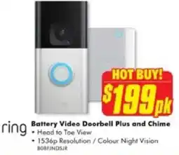 The Good Guys Battery Video Doorbell Plus and Chime offer