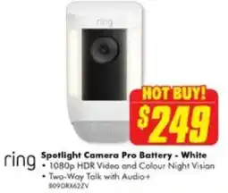 The Good Guys Spotlight Camera Pro Battery - White offer