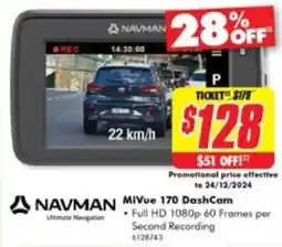 The Good Guys MiVue 170 DashCam offer