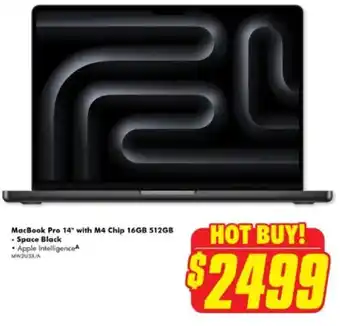 The Good Guys MacBook Pro 14" with M4 Chip 16GB 512GB - Space Black offer