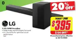 The Good Guys 3.1Ch 340W Soundbar offer