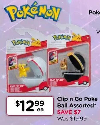 Toyworld Clip n Go Poke Ball Assorted offer