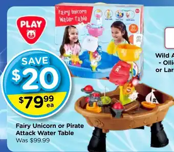 Toyworld Fairy Unicorn or Pirate Attack Water Table offer