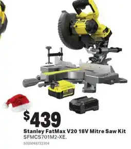 Mitre 10 Stanley FatMax V20 18V Mitre Saw Kit offer