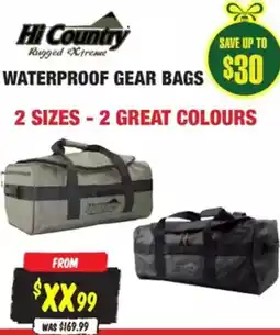 Aussie Disposals Waterproof gear bags offer