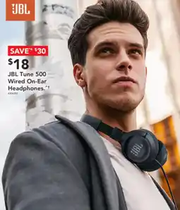 Harvey Norman JBL Tune 500 Wired On-Ear Headphones offer