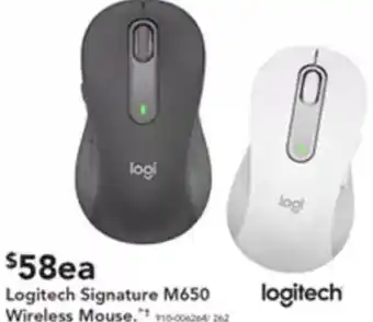 Harvey Norman Logitech Signature M650 Wireless Mouse offer