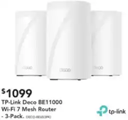 Harvey Norman TP-Link Deco BE11000 Wi-Fi 7 Mesh Router -3-Pack offer