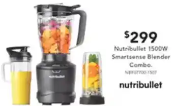 Harvey Norman Nutribullet 1500W Smartsense Blender Combo offer