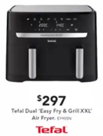 Harvey Norman Tefal Dual ‘Easy Fry & Grill XXL' Air Fryer offer