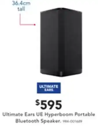 Harvey Norman Ultimate Ears UE Hyperboom Portable Bluetooth Speaker offer