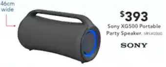 Harvey Norman Sony XG500 Portable Party Speaker offer