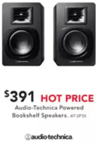 Harvey Norman Audio-Technica Powered Bookshelf Speakers offer