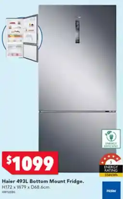 Harvey Norman Haier 493L Bottom Mount Fridge offer