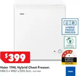 Harvey Norman Haier Hybrid Chest Freezer offer