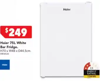 Harvey Norman Haier White Bar Fridge offer