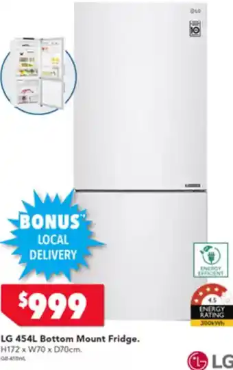 Harvey Norman LG Bottom Mount Fridge offer