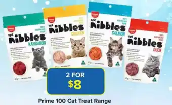 PetO Prime 100 Cat Treat Range offer