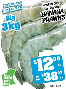 Farmer Jack's Banana prawns offer