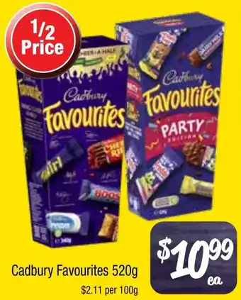 Farmer Jack's Cadbury Favourites offer