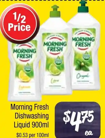 Farmer Jack's Morning Fresh Dishwashing Liquid offer