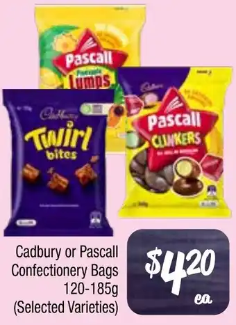 Farmer Jack's Cadbury or Pascall Confectionery Bags offer