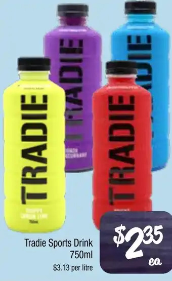 Farmer Jack's Tradie Sports Drink offer