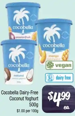 Farmer Jack's Cocobella Dairy-Free Coconut Yoghurt offer