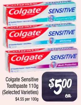Farmer Jack's Colgate Sensitive Toothpaste offer