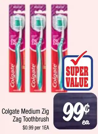 Farmer Jack's Colgate Medium Zig Zag Toothbrush offer