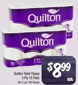 Quilton Toilet Tissue 3 Ply 16 Pack