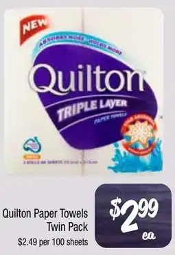 Farmer Jack's Quilton Paper Towels Twin Pack offer