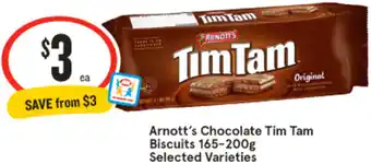 IGA Arnott's Chocolate Tim Tam Biscuits offer