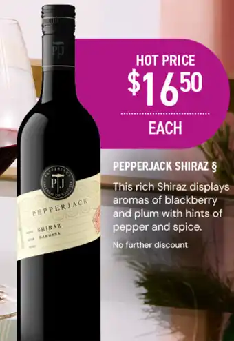 Dan Murphy's Pepperjack shiraz offer