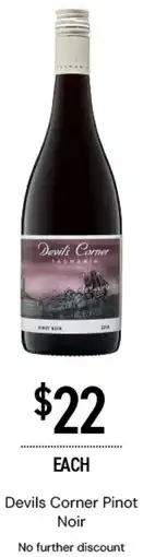 Dan Murphy's Devils Corner Pinot Noir offer