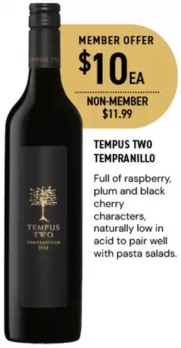 Dan Murphy's Tempus two tempranillo offer