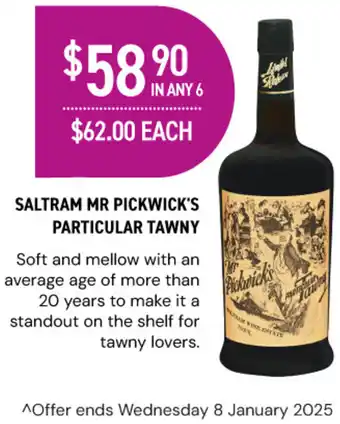 Dan Murphy's Saltram mr pickwick's particular tawny offer