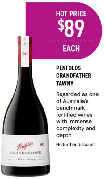 Dan Murphy's Penfolds grandfather tawny offer