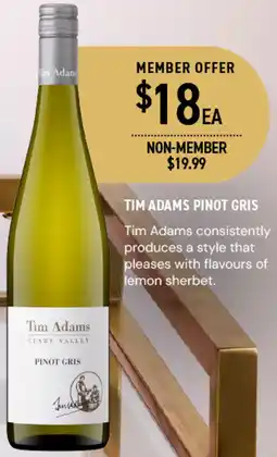 Dan Murphy's Tim adams pinot gris offer