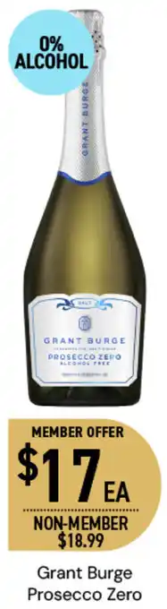 Dan Murphy's Grant Burge Prosecco Zero offer