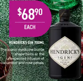 Dan Murphy's Hendricks gin offer