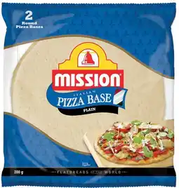 IGA Mission Pizza Base 2 Pack Selected Varieties offer