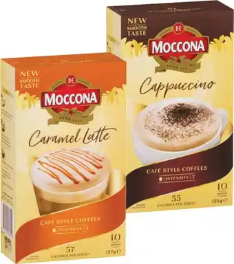 IGA Moccona Coffee Sachets 8‑10 Pack Selected Varieties offer