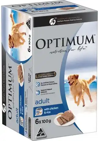 IGA Optimum Wet Dog Food 6x100g Selected Varieties offer