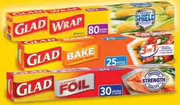 IGA Glad Wrap 80m×33cm, Aluminium Foil 30m×30cm or Bake & Cooking Paper 25m×30cm offer