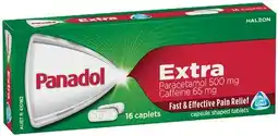 IGA Panadol Extra Paracetamol & Caffeine Caplets 16 Pack offer