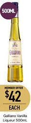 Dan Murphy's Galliano Vanilla Liqueur offer