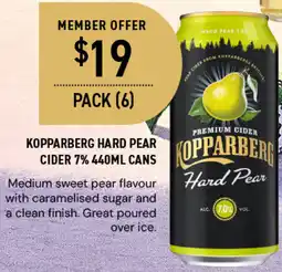 Dan Murphy's Kopparberg hard pear cider offer