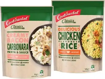 IGA Continental Paste & Sauce 85‑105g or Rice 115‑125g Selected Varieties offer